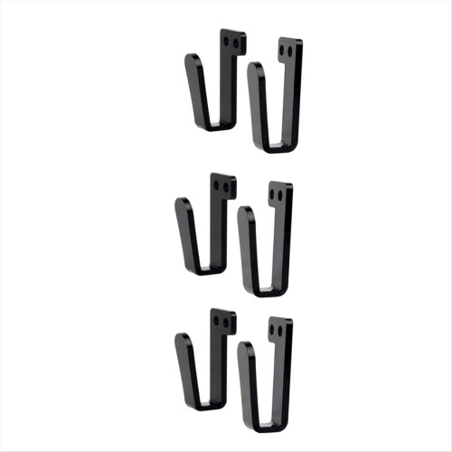 3 Pair Hat Rack Hat Hooks for Wall Hat Holder Hat Display Strong Hat Hanger Bracket Black