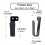 3 Pair Hat Rack Hat Hooks for Wall Hat Holder Hat Display Strong Hat Hanger Bracket Black 2