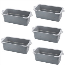 Gray Silicone Grease Cup Liner, Reusable Grease Catcher Cup Liner BBQ Grease Pan, Drip Tray