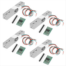 Digital lastcelle vektsensor, 4 sett 5 kg lastcelle HX711 AD vektforsterkermodul trykksensor AR Duino lastcelle