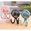 Pink Portable USB Rechargeable Silent Mini Fan 3 Speed Adjustable with Lighting Function for Car Seat Stroller 6