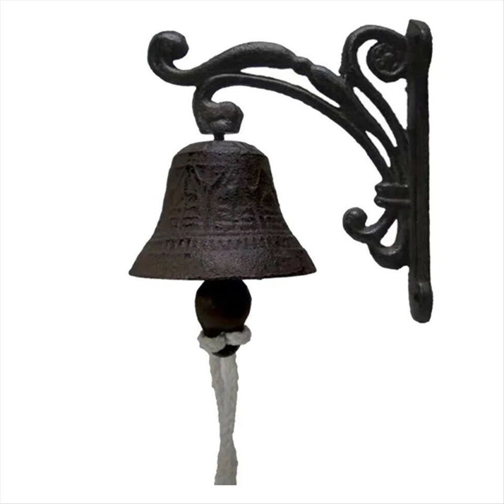Vintage Garden Antique Doorbell, Vintage Large Cast Iron Wall Mounted Metal Doorbell,Suitable For Farmhouse Decoration,C 4852088504217