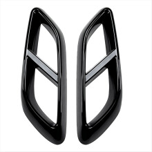 Car Exhaust Pipe Trim Cover Stickers for - CLE Coupe C236 2024+ Car Tail Throat Decor Frame Gloss Black