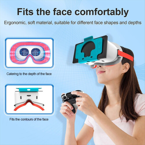 3D Secure Slot Design Virtual Reality Headset Precise Contouring for (A) 2