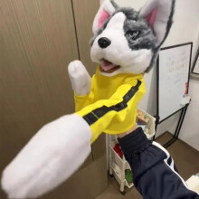 Novo fantoche de mão para boxe de cachorro - Brinquedo de mão com sons e ação de boxe para crianças pequenas, da Feeling Family Hand. 1 unidade.