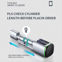 Intelligenter Schließzylinder mit Tong Tong App-Karte, Diebstahlsicherung, Fingerabdruck-Torschloss, Ersatzschließzylinder, A