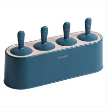 Eisformen-Set für Zuhause, 4-teiliges Silikon-Eisformen-Set für selbstgemachte Eis am Stiel, wiederverwendbare Küchenformen, Dunkelblau
