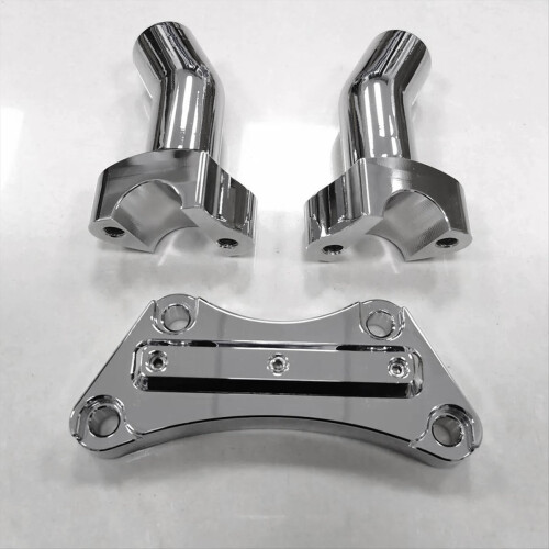 Kit de elevação do guidão e abraçadeira superior de 3-1/2 polegadas com recuo para Dyna Softail Fat Boy 1
