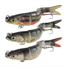 Oberflächenköder für Forellen, naturgetreue, mehrteilige Swimbaits, Angelzubehör, langsam sinkende Schwimmköder