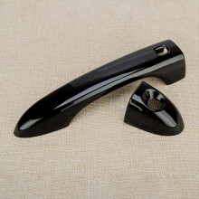 1 Set Glossy Black Smart Door Handle Cover Trim Fit for Sedan 2014-2023