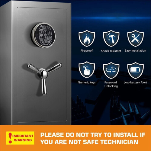 Lock Replacement Chrome Digital Keypad Electronic Lock 2