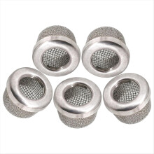 5pcs Stainless Steel Pump Inlet Strainer Screen Filter for Airless Paint Sprayer Suction Hose,Replaces 181072 Filter