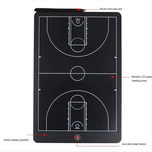 Quadro eletrônico para treinamento de futebol, tela LCD de 16 polegadas com marcador de estratégia e função de bloqueio, modelo vertical. 2