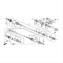 Tussenas 44500-SDB-A00 voor Accord 2003-2007 TL 2004-2006 Voorste halve as assemblage 44500SDBA00