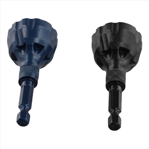 2Pcs Deburring External Chamfer Tool 1/8in-3/4in(3mm-20mm), Deburring Chamfering Drill Bit(Black+Blue) 2