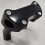 Tampa superior preta para elevadores de guidão de 3,5 polegadas com abraçadeira para Dyna Softail XL 4
