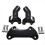 Tampa superior preta para elevadores de guidão de 3,5 polegadas com abraçadeira para Dyna Softail XL 7