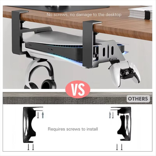 Under Table Hanging Holder for /for Slim Game Console Stander Bracket Earphone Gamepad Desktop Game Controller 2