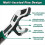 6Inch Adjustable Wrench,Auto Size Adjusting Wrench,Self-Adjusting Quick Wrench,Multi-Size Spring Adjustable Wrench 3