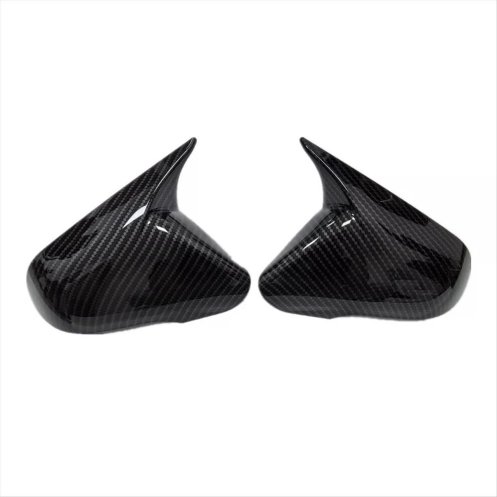1Pair Car Rearview Mirror Cover Ox Horn Side Mirror Shell For 2015-2019 Reverse Caps Trim Housing 4853544084816