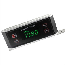 Digitale waterpas, elektronische gradenboog, hellingsmeter met magneetverlichting, waterpas, hoekmeter, meetinstrument, waterpasdoos, hellingsmeter