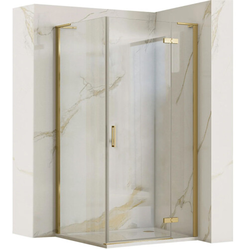 Καμπίνα Ντους Rea Hugo 90x90 Brushed Gold
