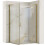 Καμπίνα Ντους Rea Hugo 100x90 Brushed Gold 1