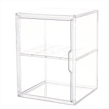 Display Stand Transparent Ladder Model Storage Box Hand Puppet Display Box 27x25.5x36CM