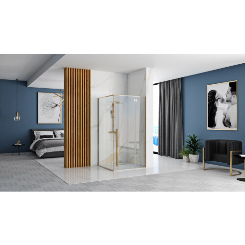 Καμπίνα Ντους Rea Fargo 100x80 Gold Χωρίς ντουζιέρα 1