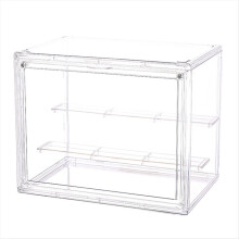 Display Stand Transparent Ladder Model Storage Box Hand Puppet Display Box 27x18x22CM