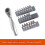 Mini Spiny Wheel Wrench 1/4 Positive and Reverse Fast Screwdriver, Inner Hexagonal Plums Blossom Multi -Function Set 4
