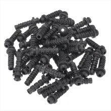 50pcs 4mm Strain Relief Cord Connector Cable Bushing Boot Sleeve for Electric Insulation Protection