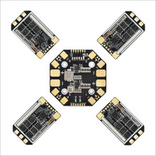 AM32 6S 65A ESC 4XESC+1XPDB Sett 12V-25.2V 3-6S for 10-13 tommers FPV Drone RC Båt RC Bil ESC