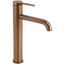 Βρύση Νιπτήρα Rea Spot Black Brush Copper High