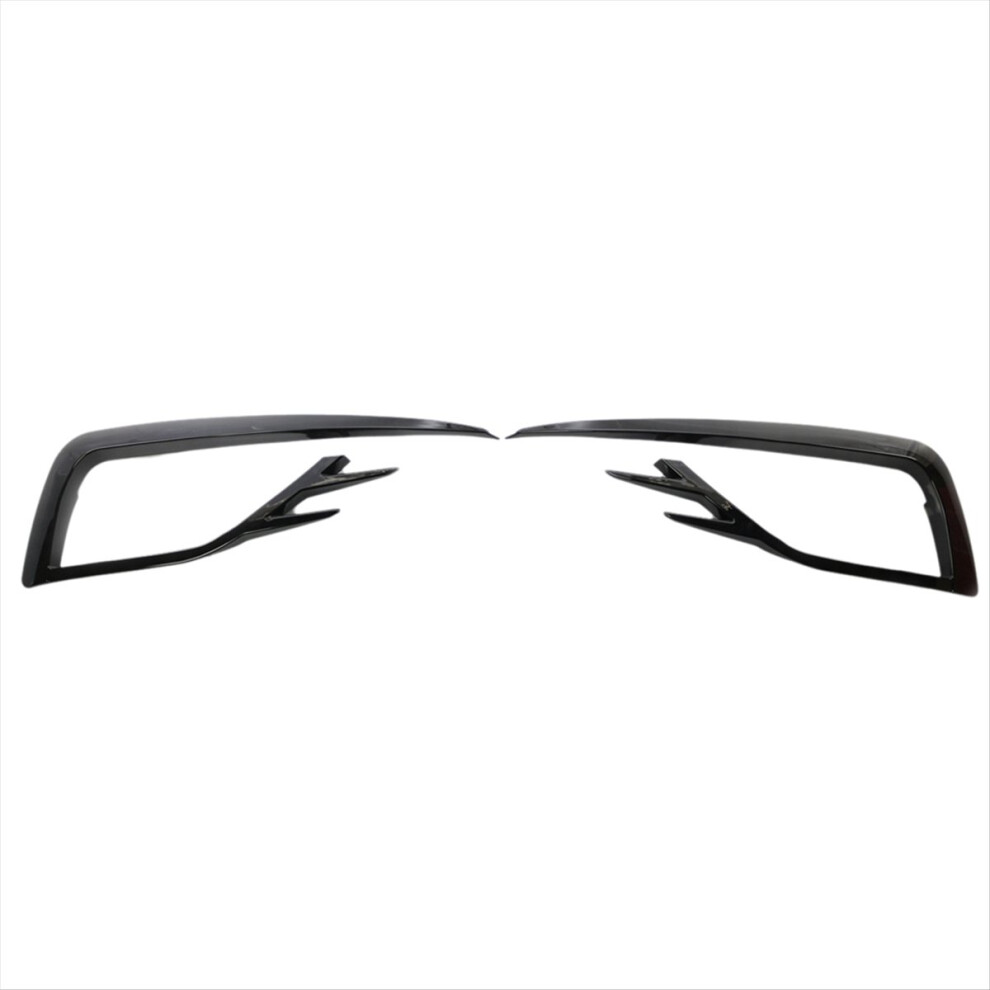 Car Front Fog Lamp Eyebrow Wind Knife For Golf 7.5 Mk7.5 2017-2019 Fog Eyebrow Eyelid Trim Cover Glossy Light/Black 4853544013670