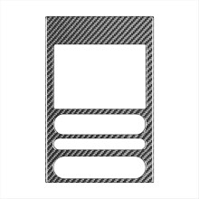 For 2004-2008 Carbon Fiber Car Control CD Volume Panel Frame Cover Sticker Trim Accessories