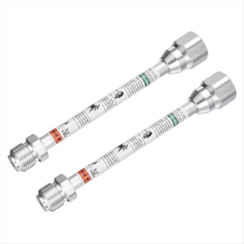 2 unidades de haste extensora de 20 cm/8 polegadas para pulverizador de tinta airless.