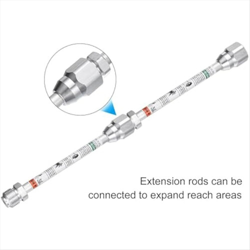 2 unidades de haste extensora de 20 cm/8 polegadas para pulverizador de tinta airless. 1