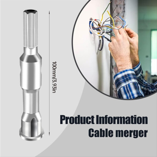 3pcs Wire Stripping and Twisting Tool, Automatic Wire Stripper and Twister, Hex Shank Cable Twisting Device 2
