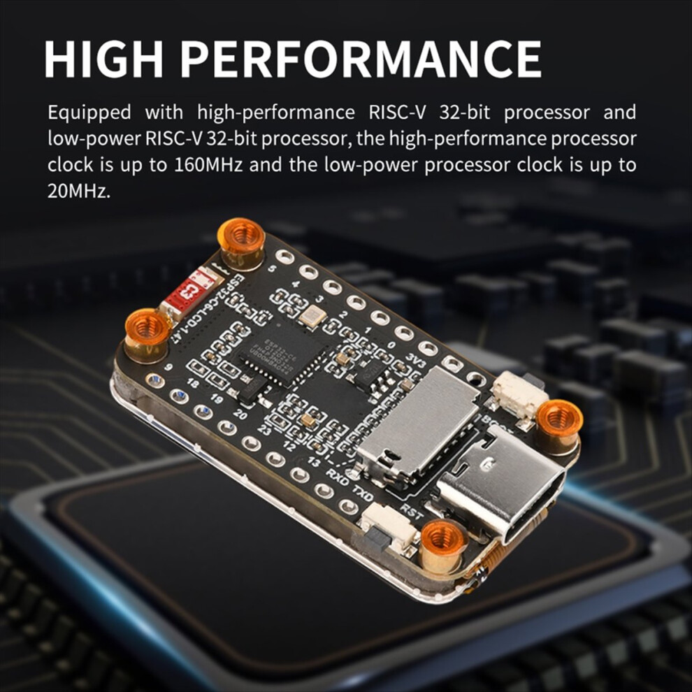 Esp32-C6 1.47-Inch Lcd Screen Development Board Wifi 6 Bluetooth 5 Onboard Rgb Color Led Type-C Interface 4853544026809