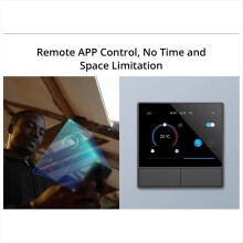 NSPanel Smart Touch WiFi Smart Switch Scene Vægkontakt EU Termostat til hjemmet Stemmestyring