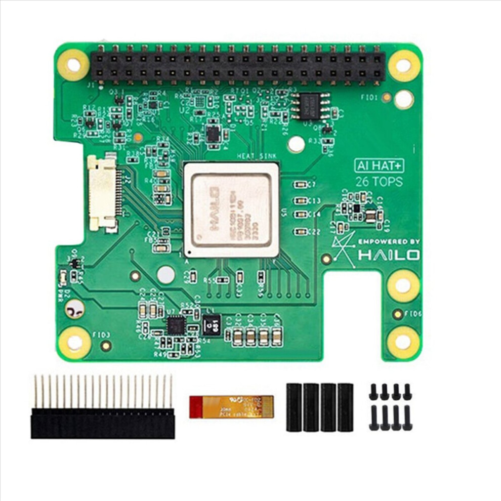 For Ai Hat+-8 26Tops For Raspberry Pi5 Pcie M.2 Gen3 For Tensorflow,Tensorflow Lite,Onnx,Keras,Pytorch Green 4853544036709