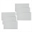 6Pcs Rectangular Woven Table Mat Slip 18x12 Inches Textured Scratch Proof PVC Table Mats, for Kitchen Home Decor Silver 3