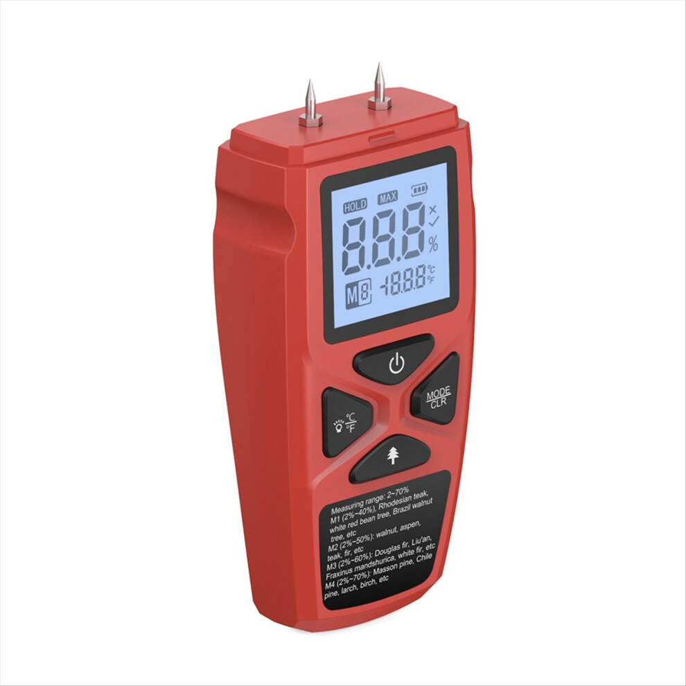 Digital Wood Moisture Meter 0-99.9% Wood Moisture Meter Lcd Display Wood Moisture Detector Wood Moisture Tester 4853544028964