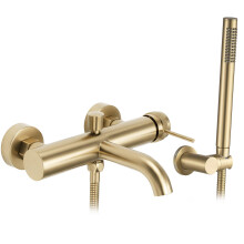 Βρύση Μπανιέρας Rea Lungo Grip Brush Gold