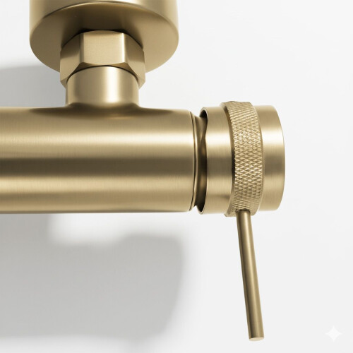 Βρύση Μπανιέρας Rea Lungo Grip Brush Gold 1