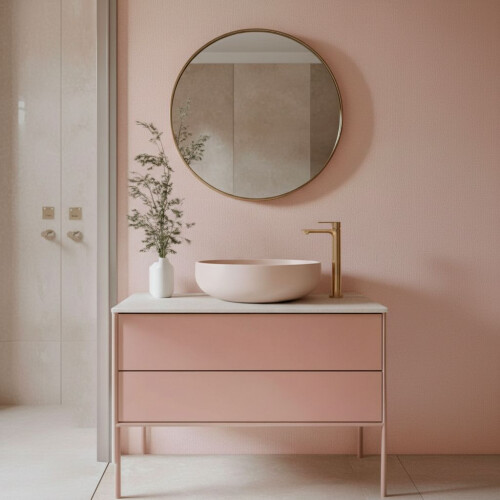 Rubinetto Da Lavabo Rea Drop Brush Copper High 2