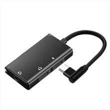 3 i 1 Type C øretelefonadapter til telefon PD60W opladning 3,5 mm lyd