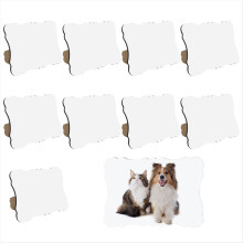 10Pack Sublimation Photo Frames Blank with Stand Heat Transfer MDF Wooden Sublimation Photo Frames for DIY Craft,6X8inch