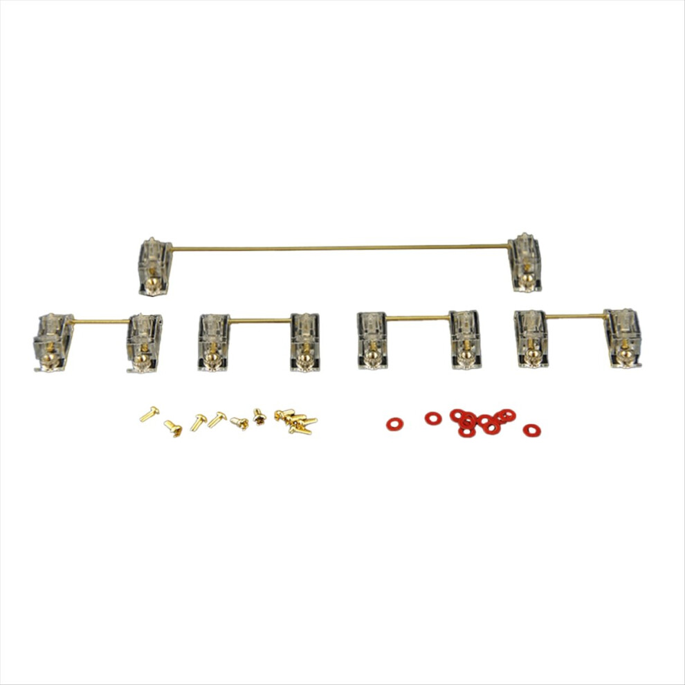5Pcs Transparent Plated Plate Mounted Stabilizer Pcb Mount Keyboard Stabilizers For Mechanical Keyboards Gold 4853544044667